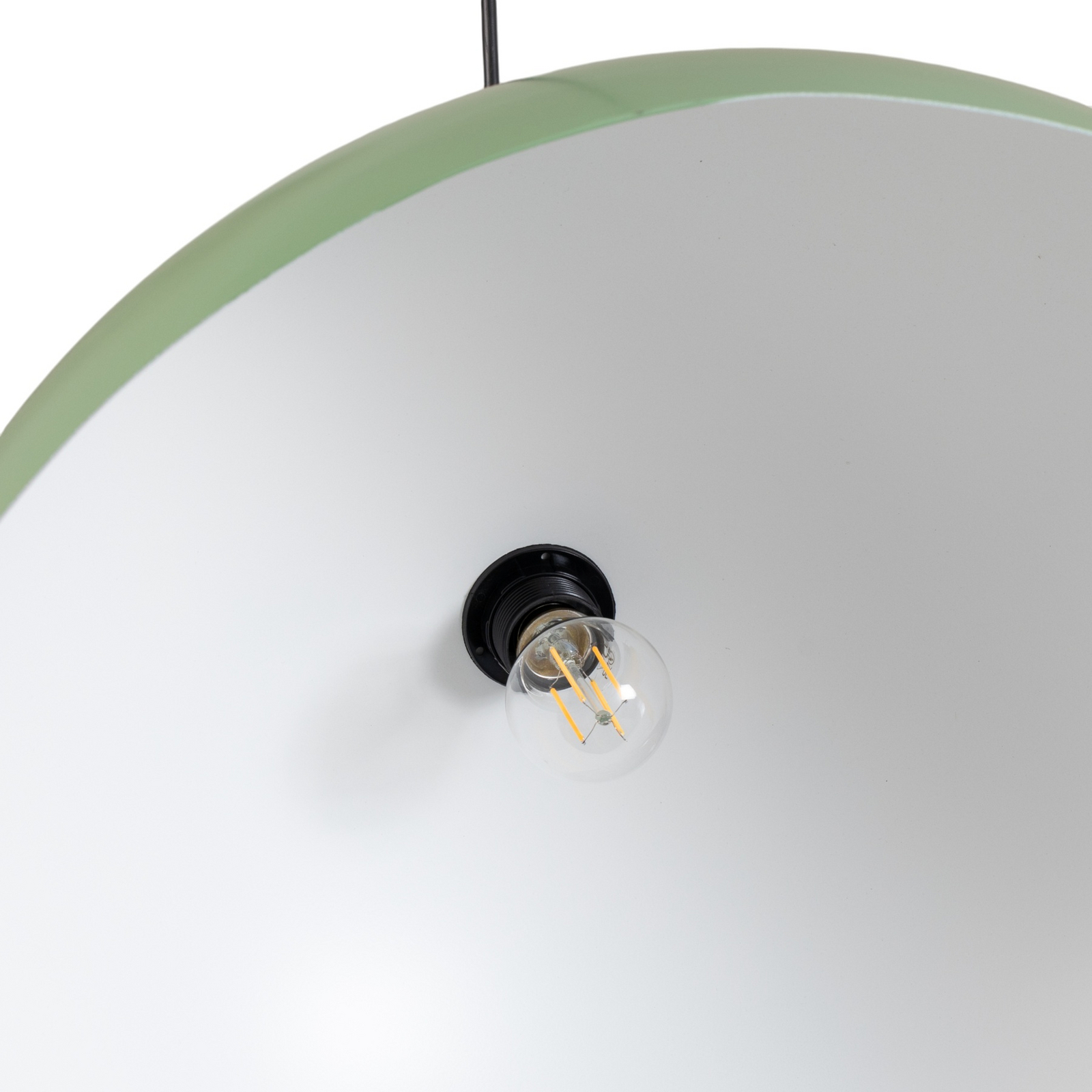 Viseća svjetiljka Kure, mint zelena, metalna, Ø 60 cm, E27