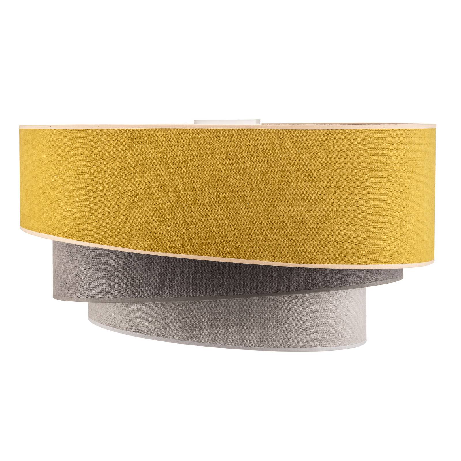 Lampa sufitowa Pastel Trio Ø 60cm musztardowy/szary/jasnoszary