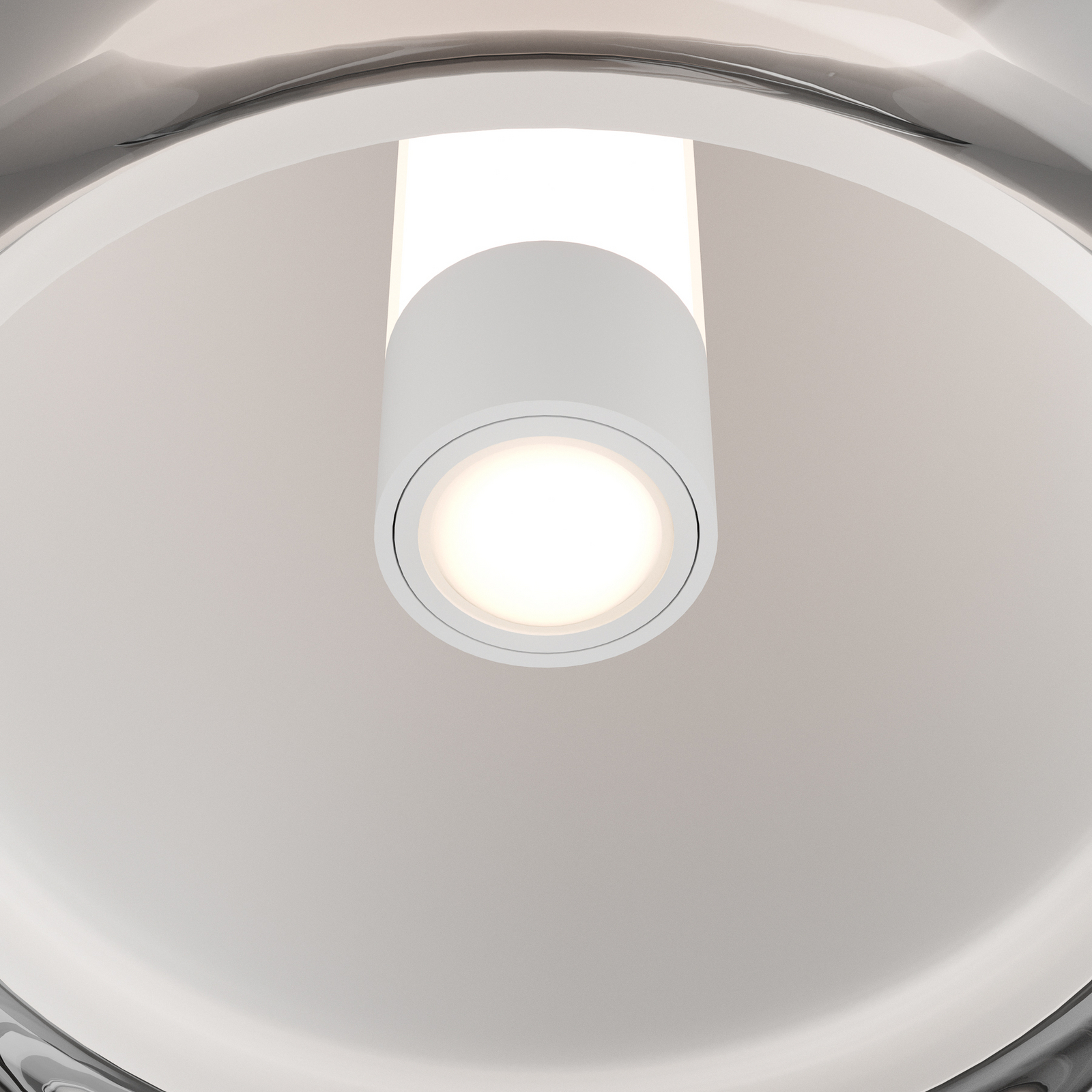 Plafonnier LED Menorca, nickel, Ø 21 cm, CCT - Stars of Light