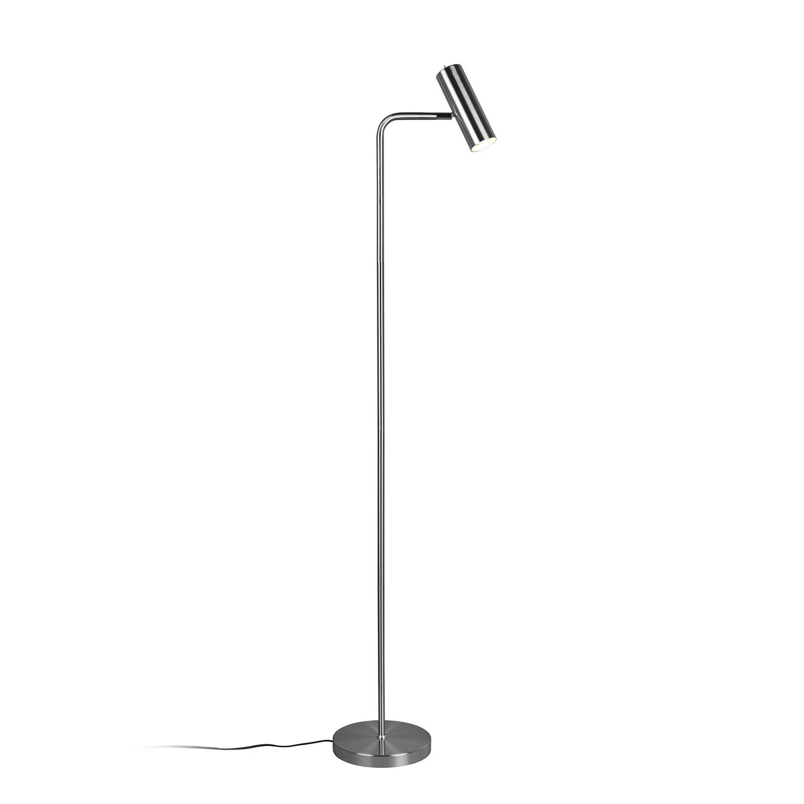Marley podna lampa, nikal, visina 151 cm, metal