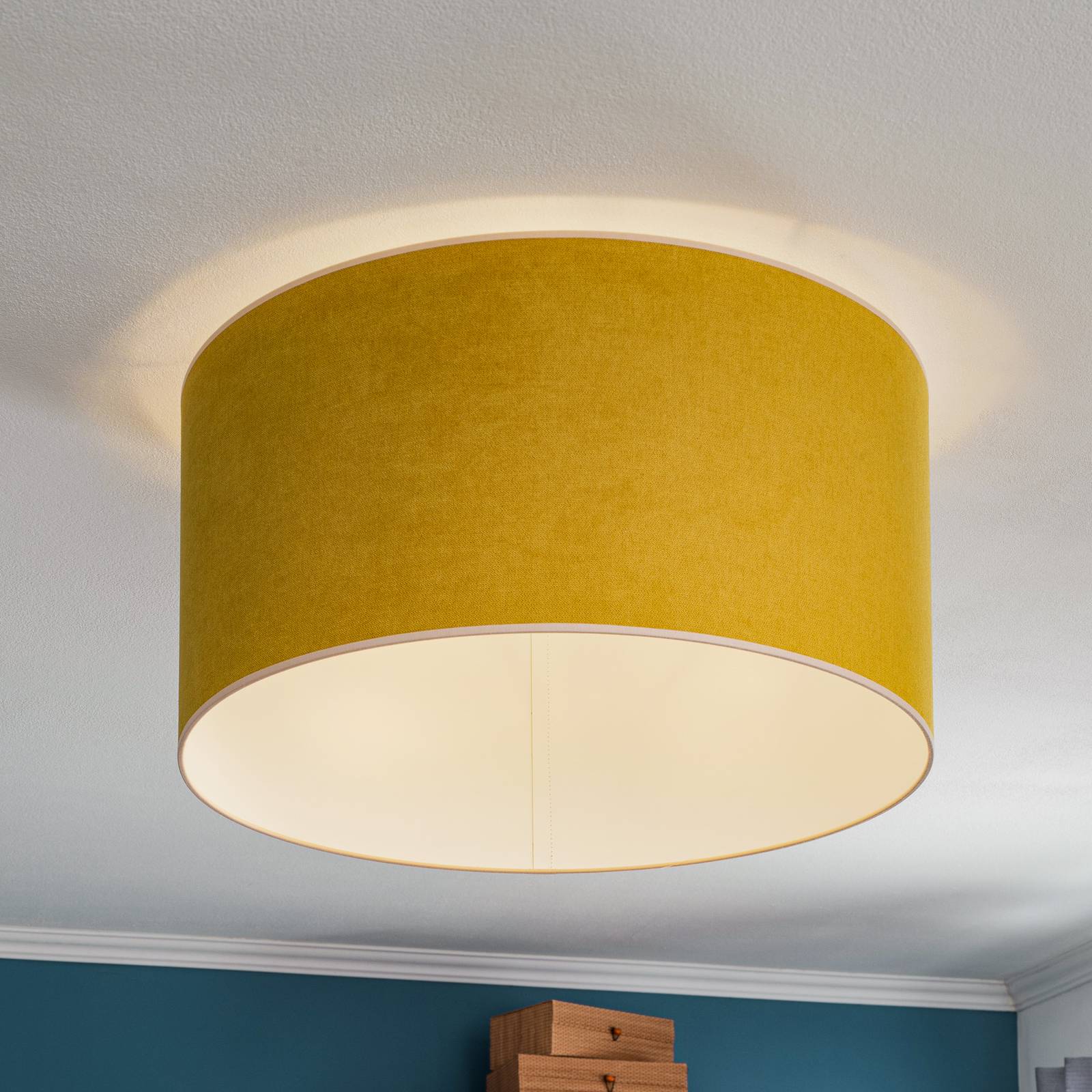 Lampa sufitowa Pastell Roller Ø 60 cm żółta