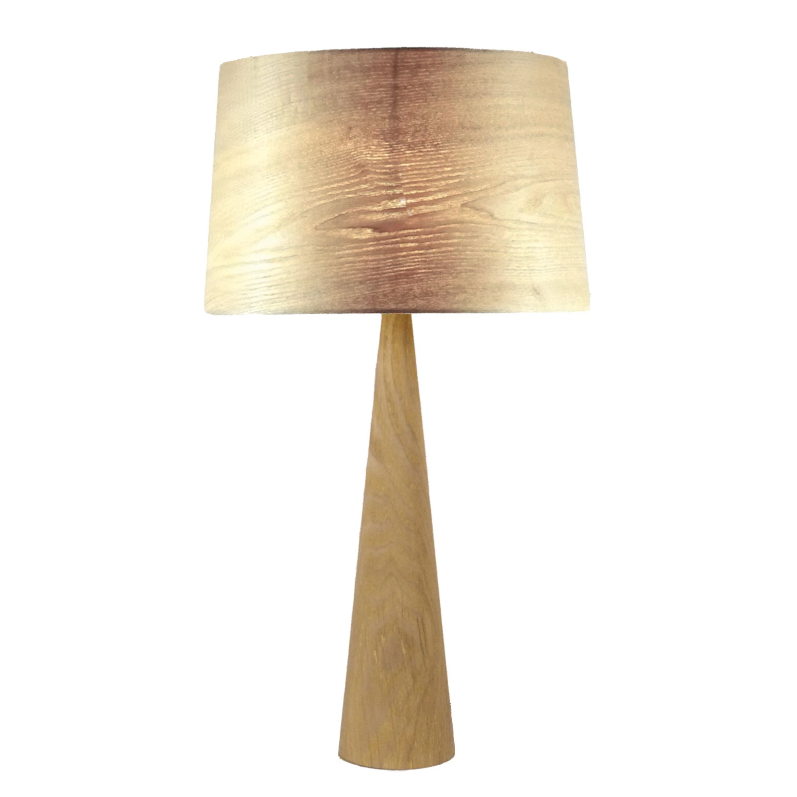 Stolová lampa Totem LT vo vzhľade prírodného dreva