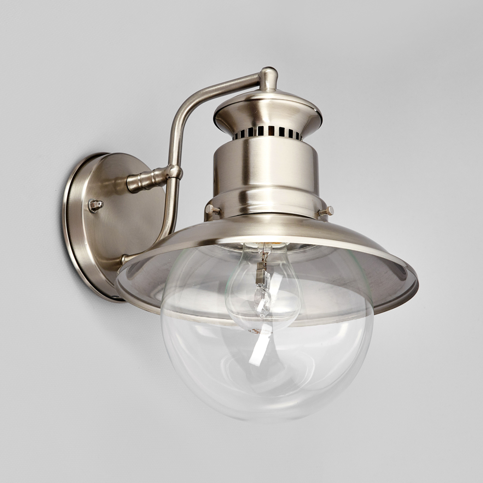 Gwendolyn stainless steel outdoor wall light Lights.co.uk