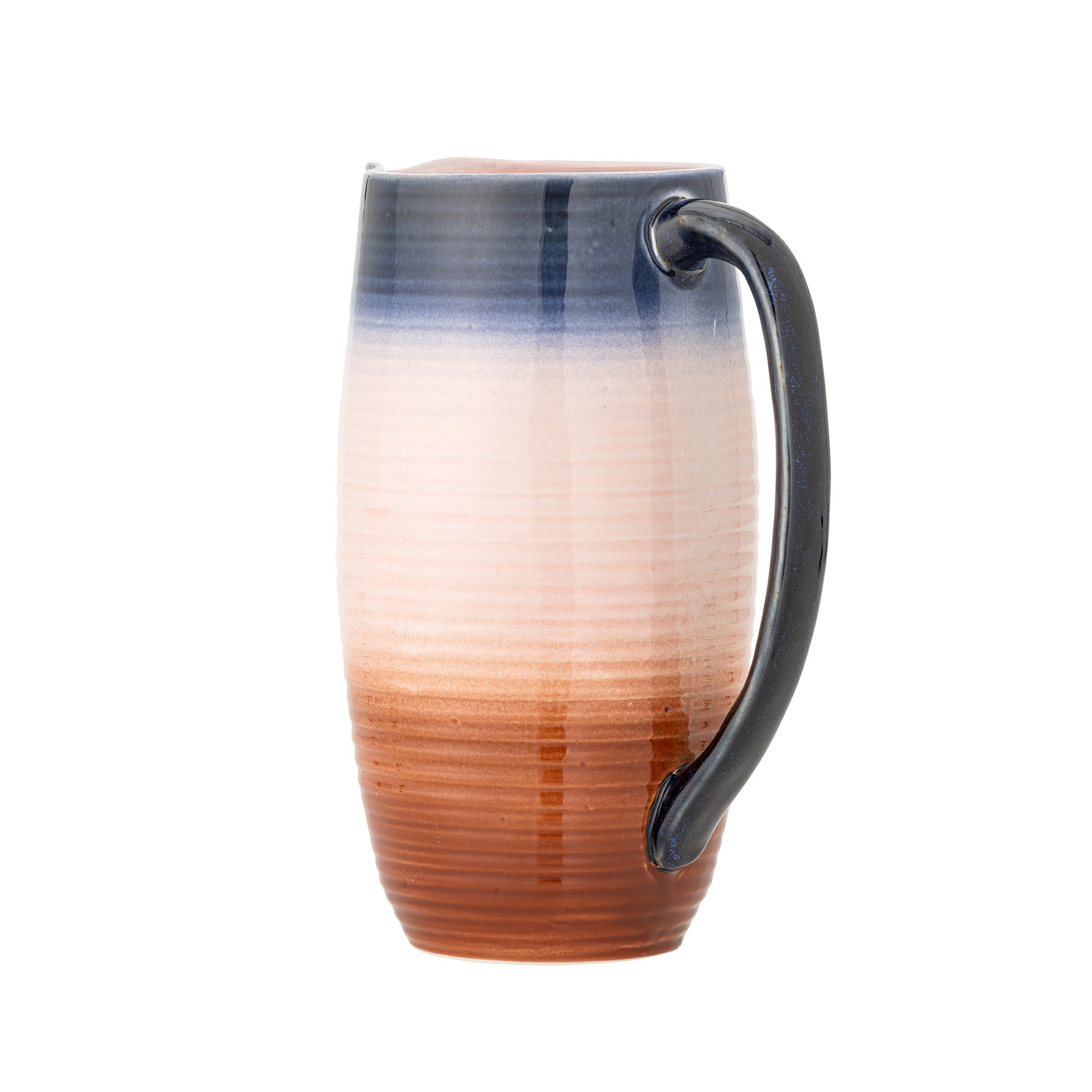 Džbán Tatum, oranžovo-modrý, výška 25 cm, keramika – Bloomingville