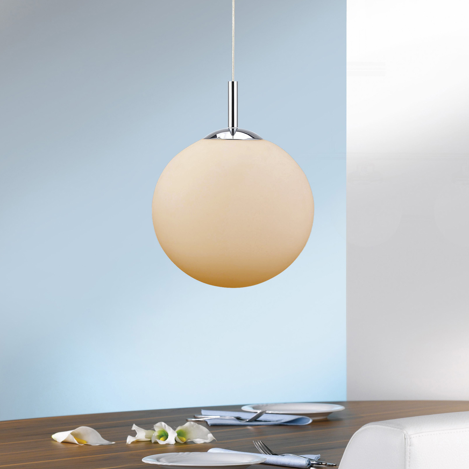 JUST LIGHT. LED hanging light LOLAsmart Bolo, Ø 25 cm, RGB, CCT