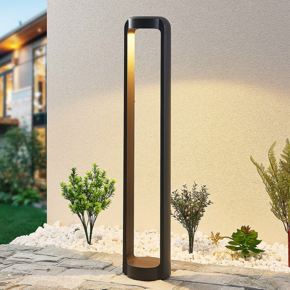 Lucande Habsa LED Lámpara Exterior/Jardín H80, svart från Lucande