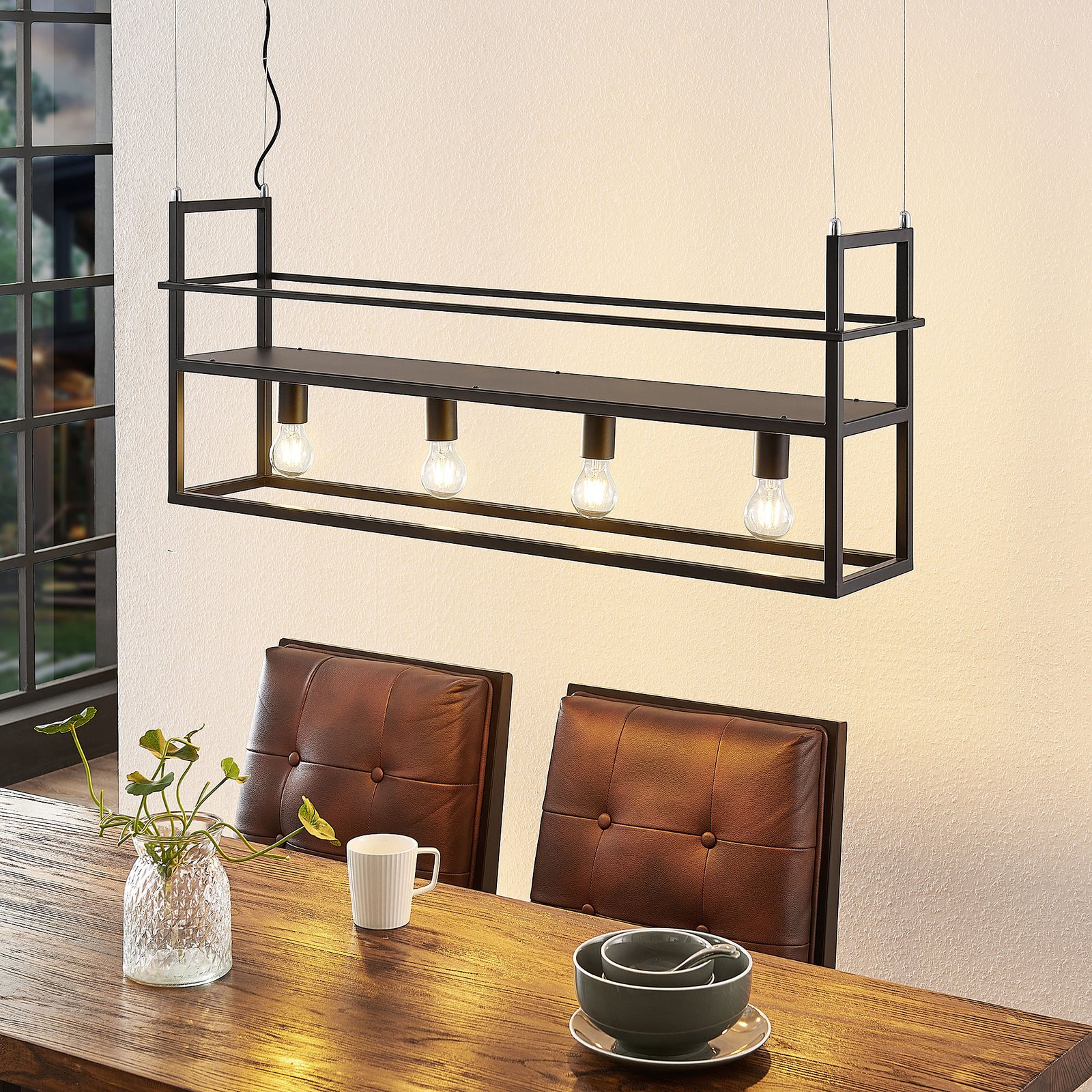 Grisela Závěsná Lampa Black - Lindby
