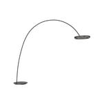 Loop-Bow LED-Stehlampe, schwarz, Ausladung 290cm, CCT - PURE