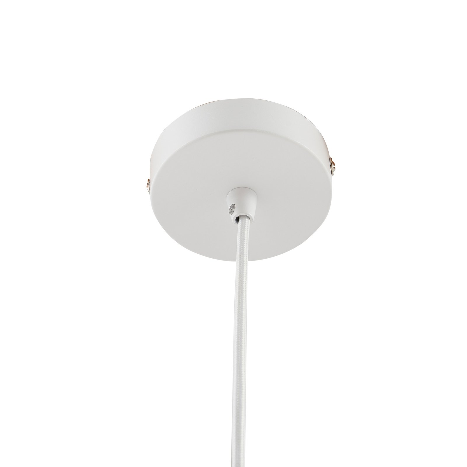 Lindby Laylan pendant light, white, Ø 36 cm, metal