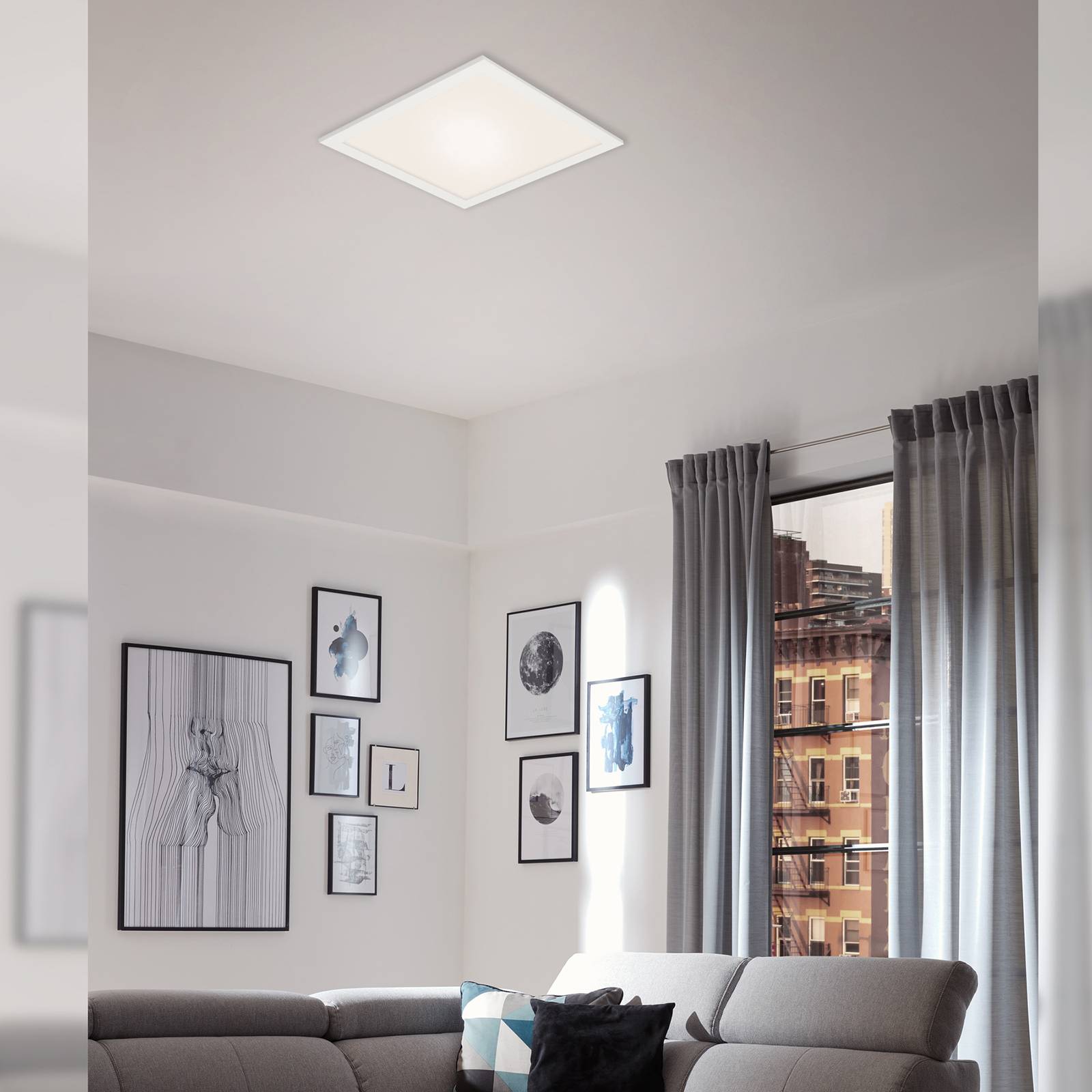 Levně LED stropní svítidlo Odkaz, stmívatelné, CCT, 29,5x29,5cm