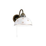 Kolarz aplică de perete Nonna Ø 20 cm, floare aurie, margine netedă