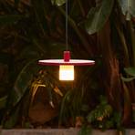 LED-ulkoriippuvalaisin Montoya alumiinia, punainen