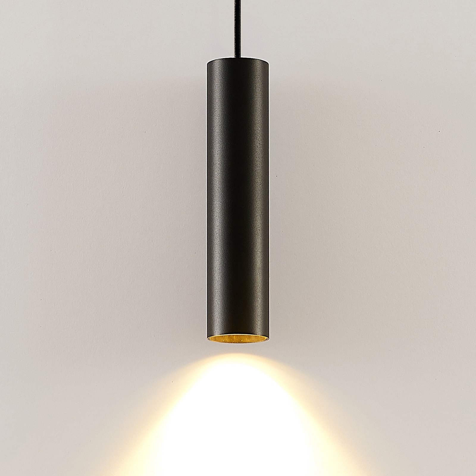 Arcchio Ejona függő lámpa, 27 cm magas, fekete
