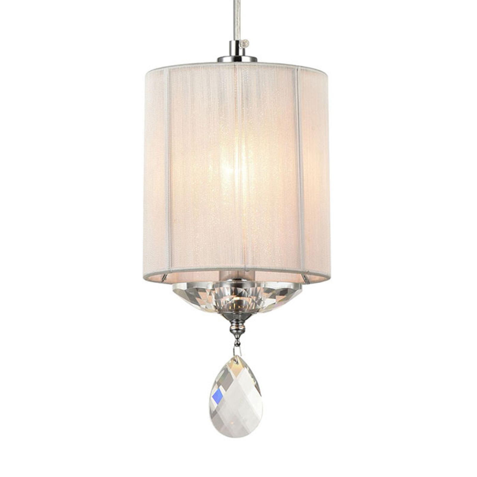 Maytoni Miraggio hanging light, for Living / Dining Room, metal, plastic, E14, 40 W, energy efficiency: A++, H: 33 cm