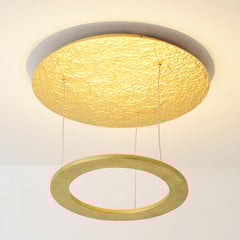 Lámpara de techo LED Vene, dorada