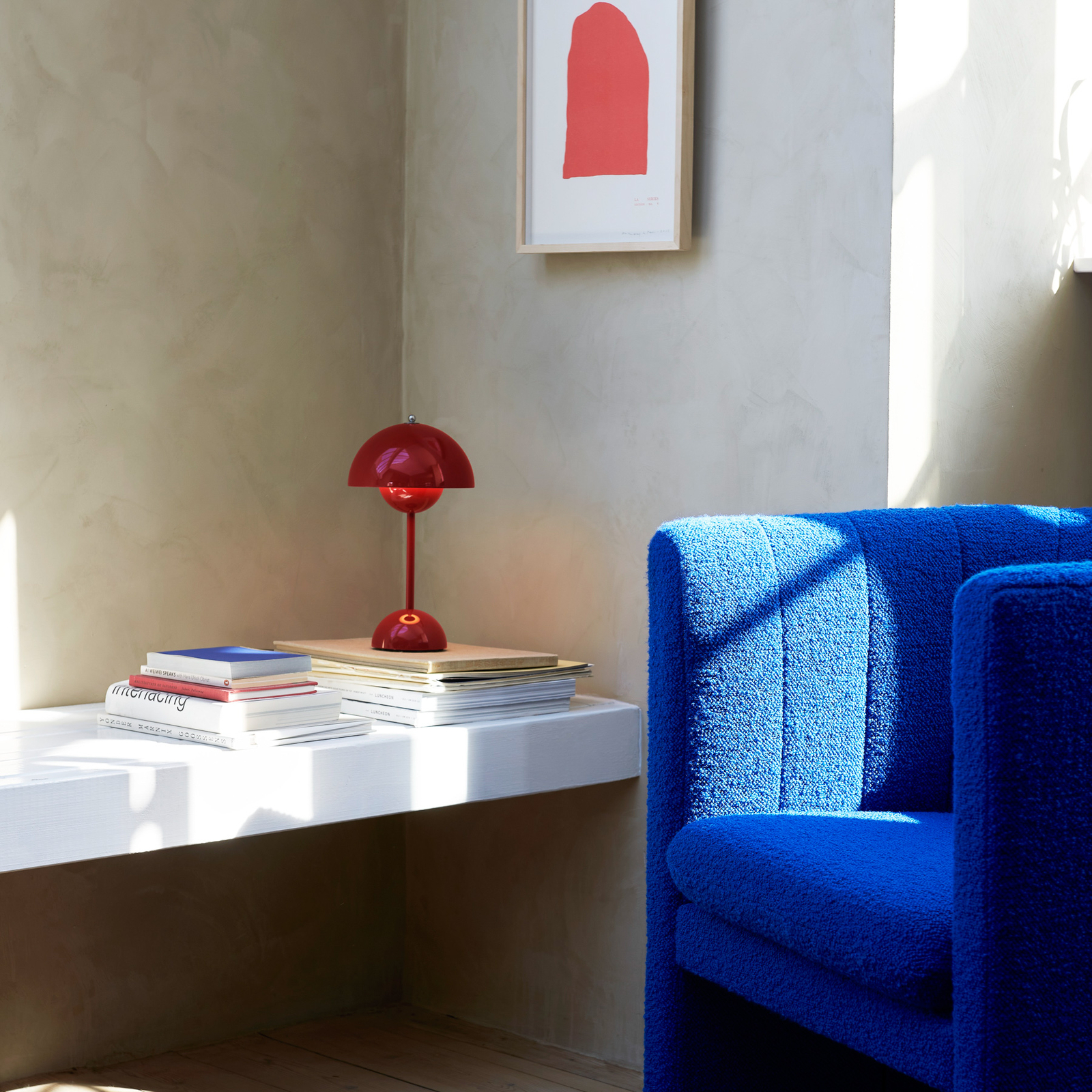 Flowerpot VP9 Portable Tafellamp Vermilion Red - &Tradition Flowerpot VP9 Portable Tafellamp Vermilion Red - &Tradition