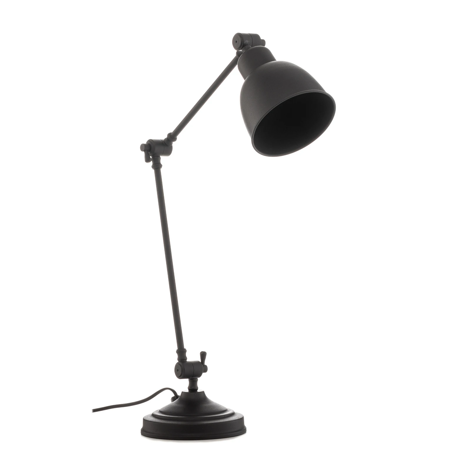 Lampe à poser Emoti, noir, 45 cm de haut, réglable