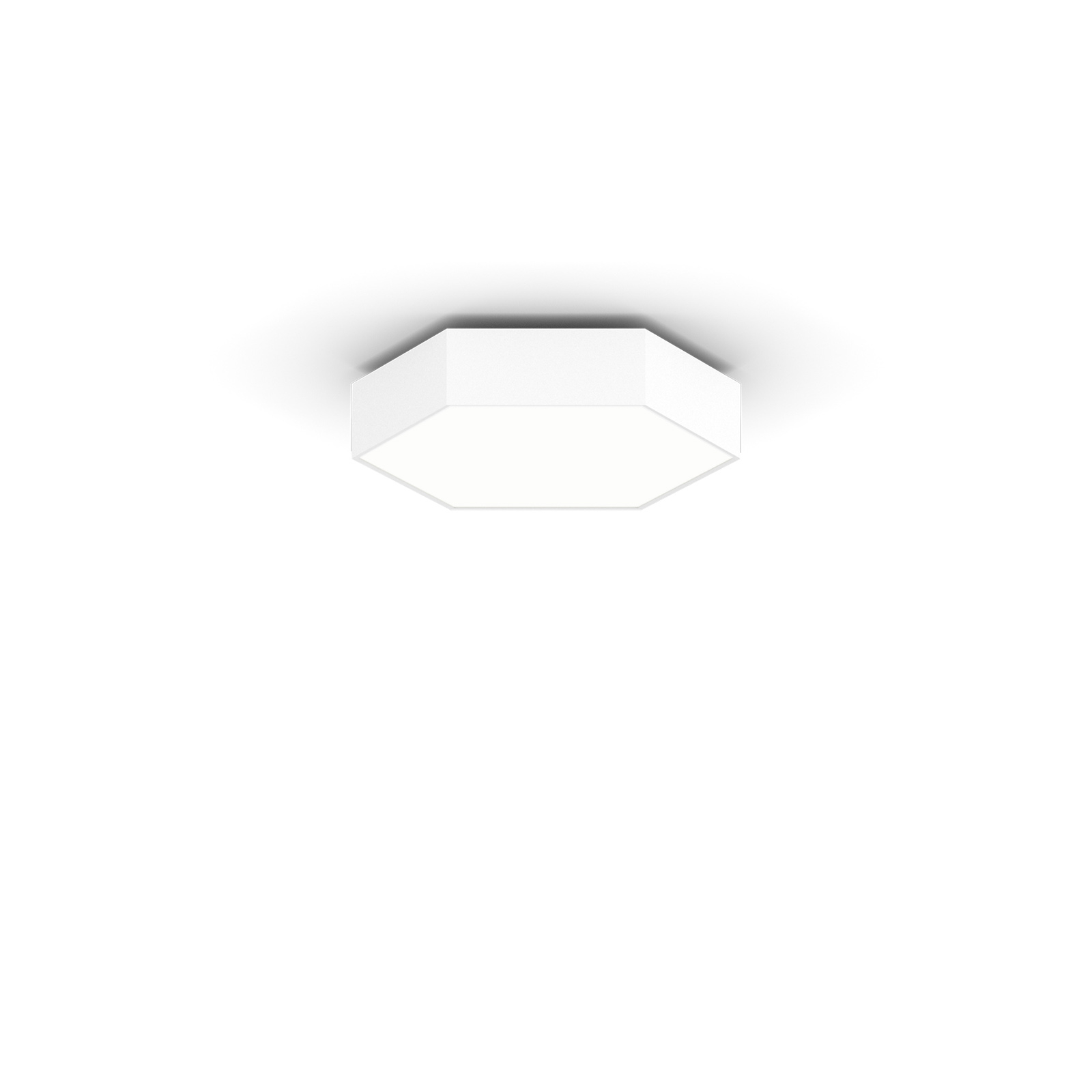 XAL HEX-O LED-Deckenlampe, sechseckig, warmweiß