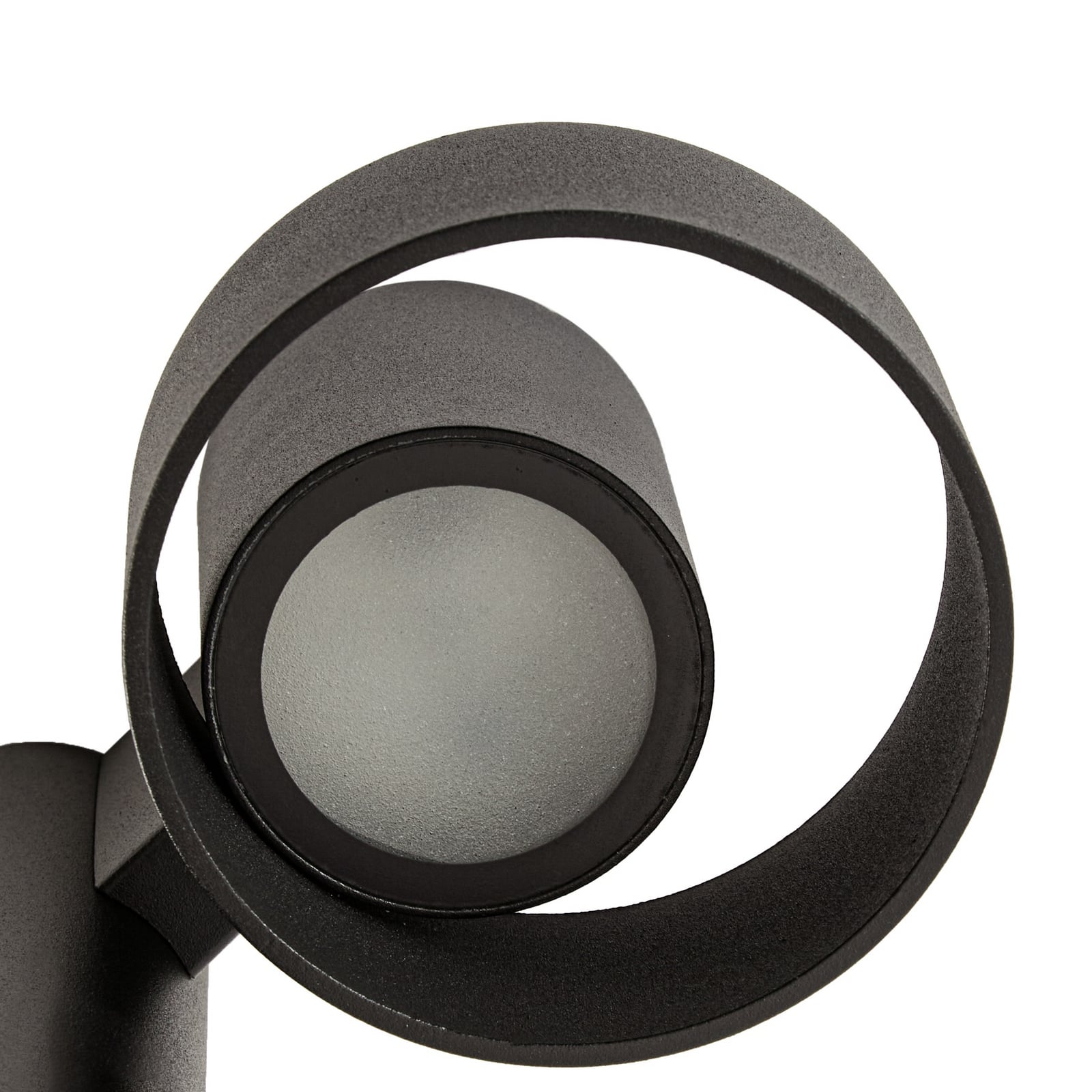 Bolardo luminoso LED Lucande Elune, negro mate, IP44, altura 77 cm Bolardo luminoso LED Lucande Elune, negro mate, IP44, altura 77 cm