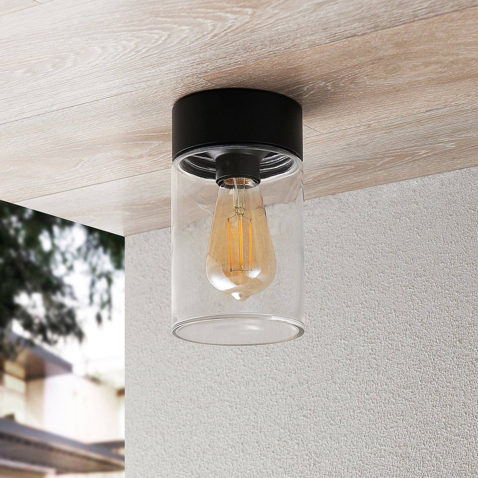 Liljana Buiten Plafondlamp IP65 Black - Arcchio