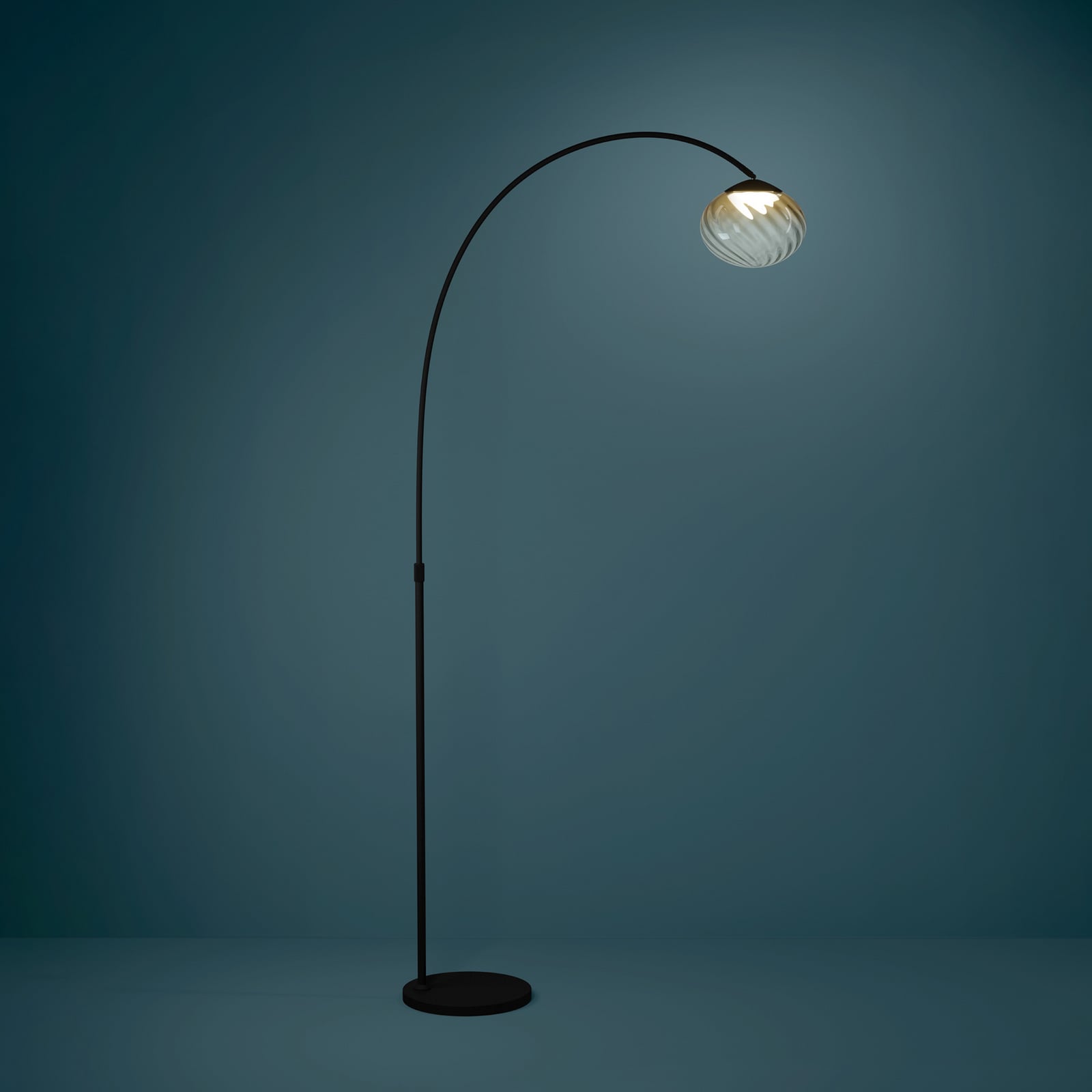 Lampadaire Pantoja noir/ambre 160 cm CCT - Stars of Light