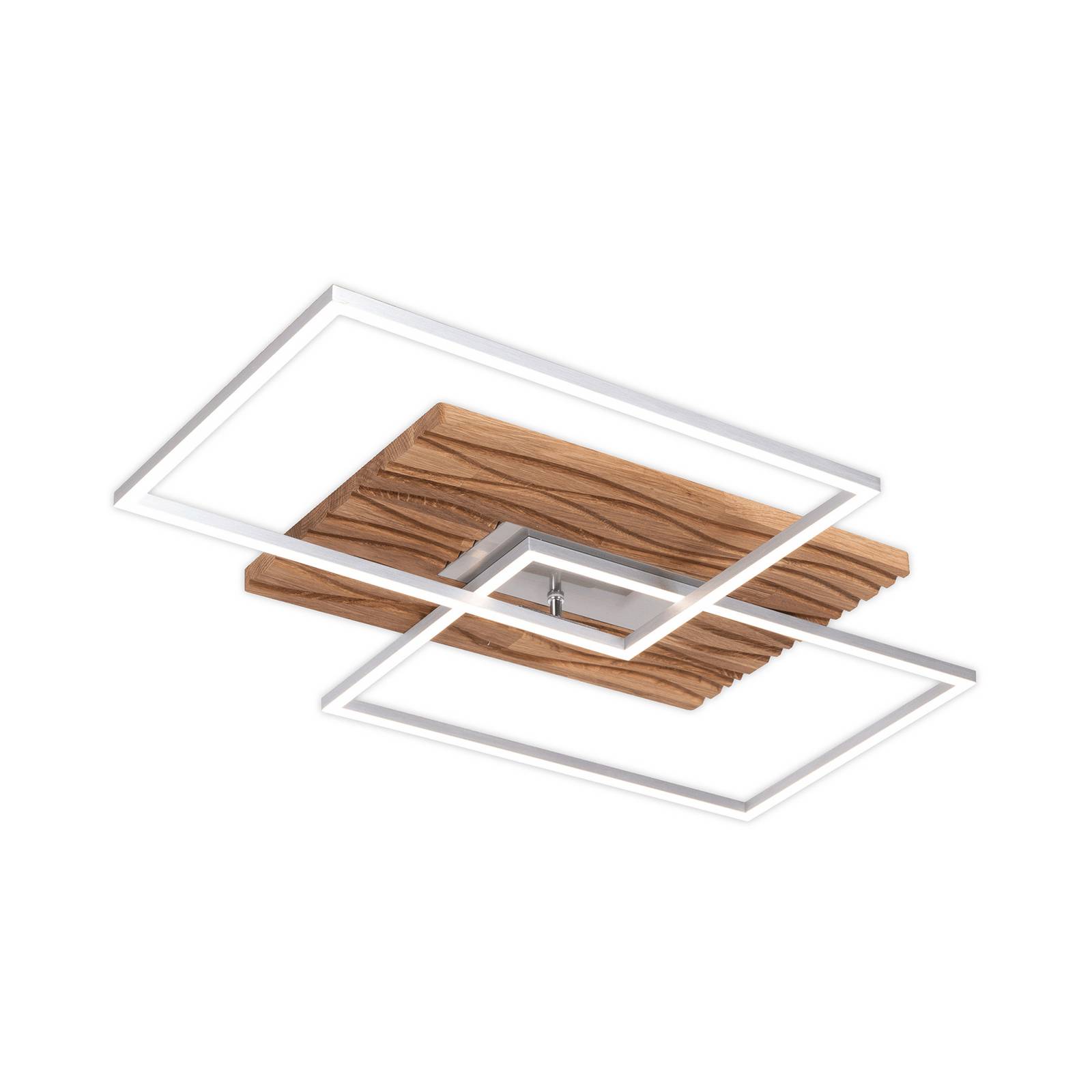 LED-Deckenleuchte Atacama L, eiche/Metall, Holz