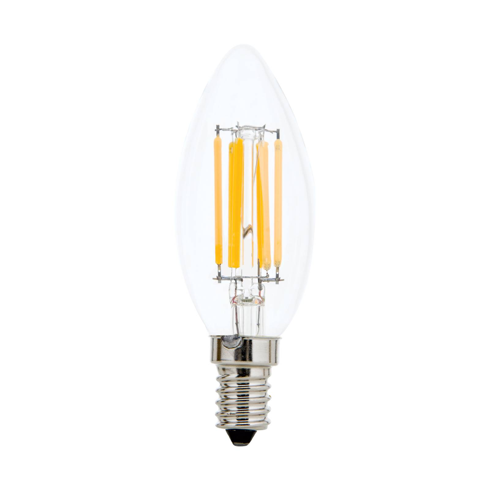 E-shop Sviečková LED E14 4,5 W C35 filament stmievateľná