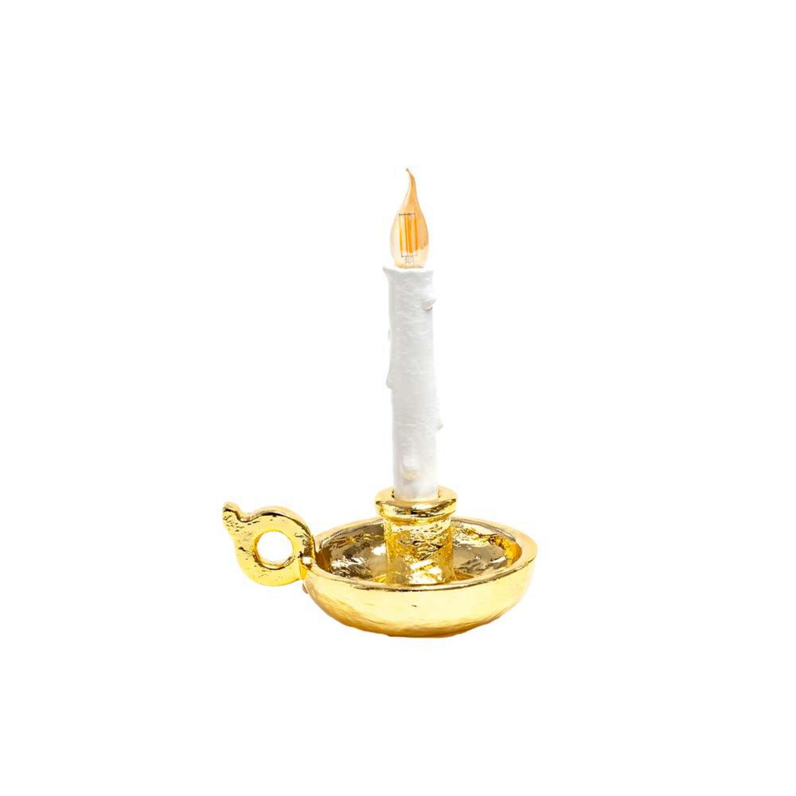 Bugia Blow ToGo Bordslampa Gold - Seletti