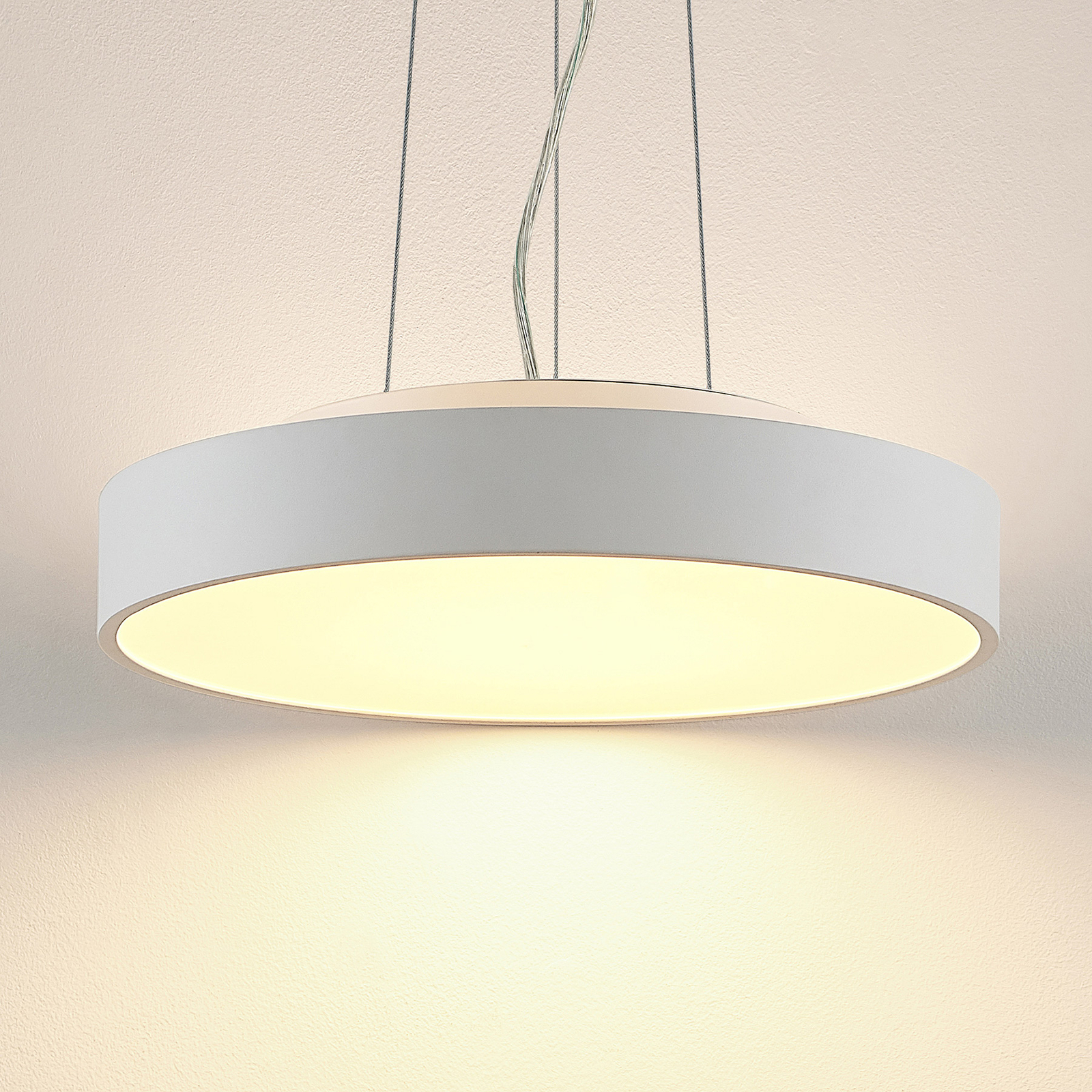 Arcchio Vanida LED-Pendellampe, weiß, 40 cm
