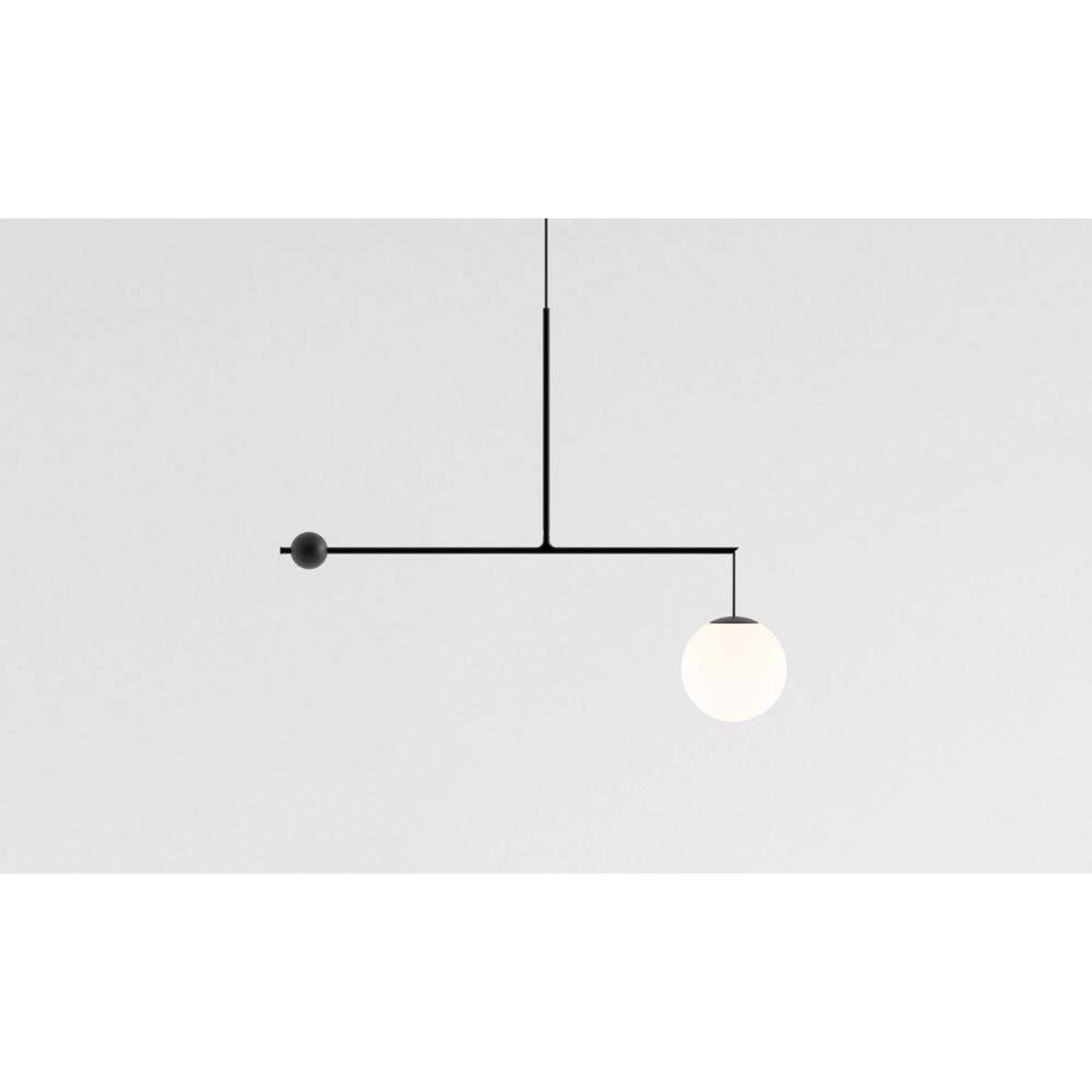 Malamata Pendelleuchte Ø22 Matt Black Luceplan - Esszimmer - Metall