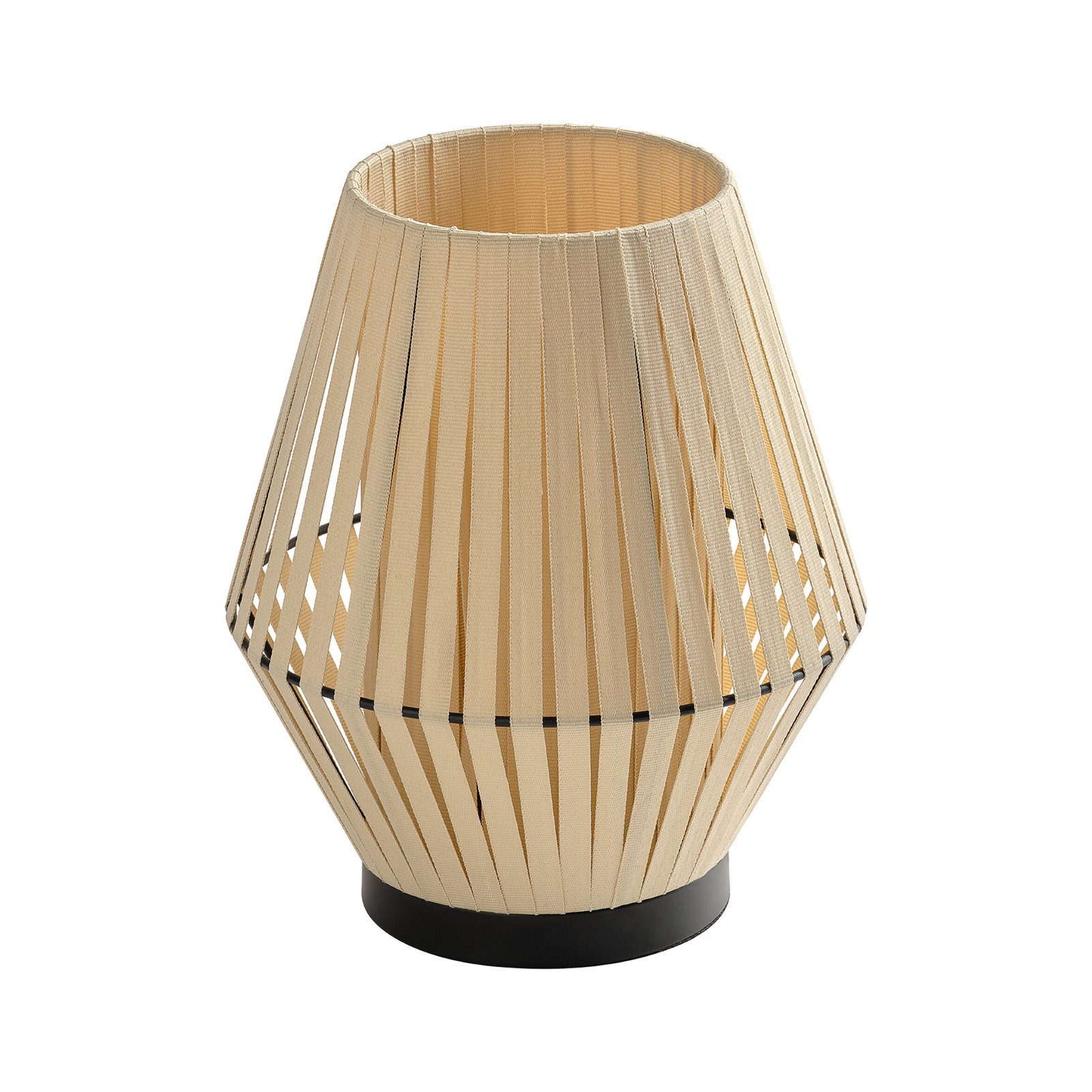 OSRAM bordlampe Decor Stripes, beige, tekstil, E14