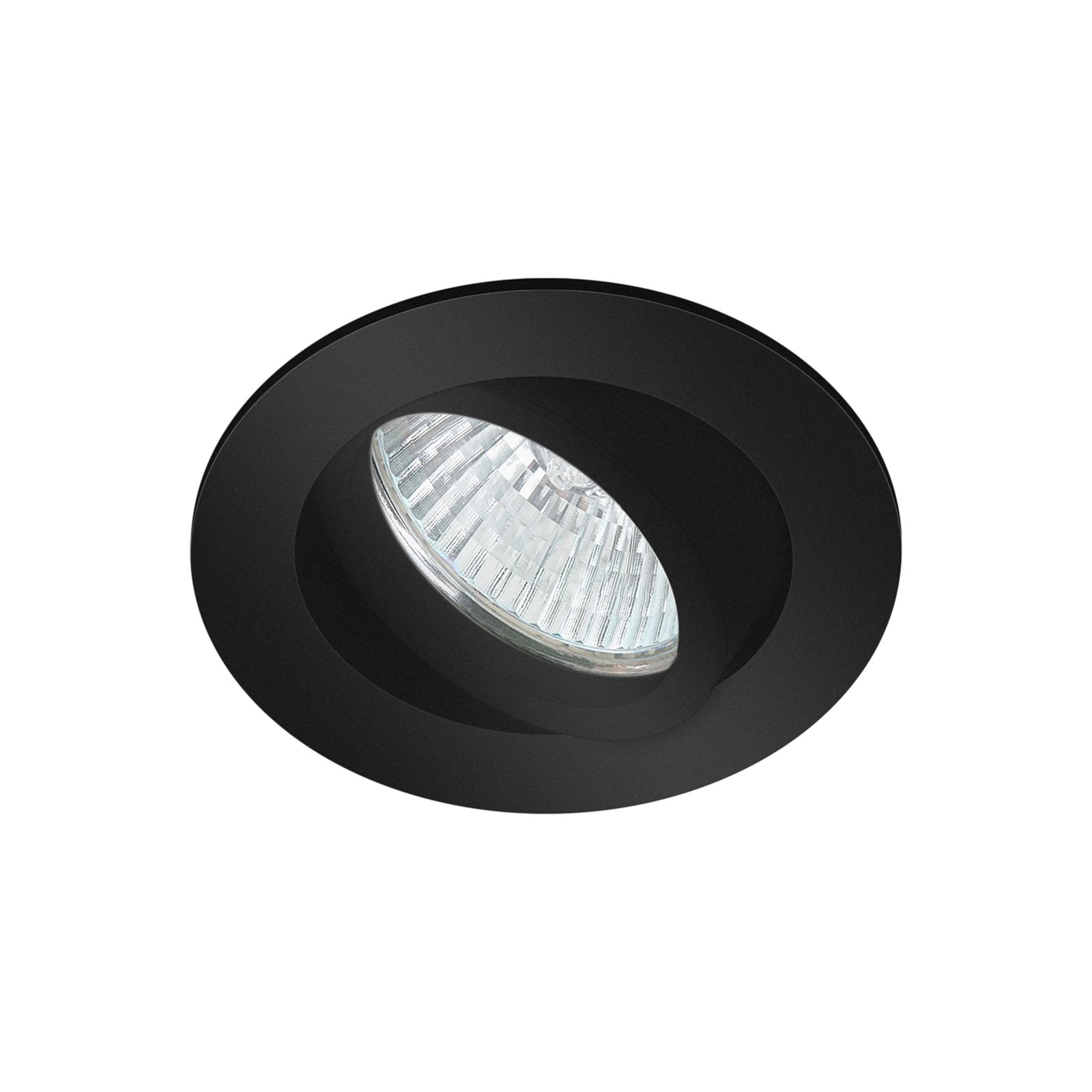 Stropné svietidlo Arcchio Zyron, čierne, Ø 8,2 cm
