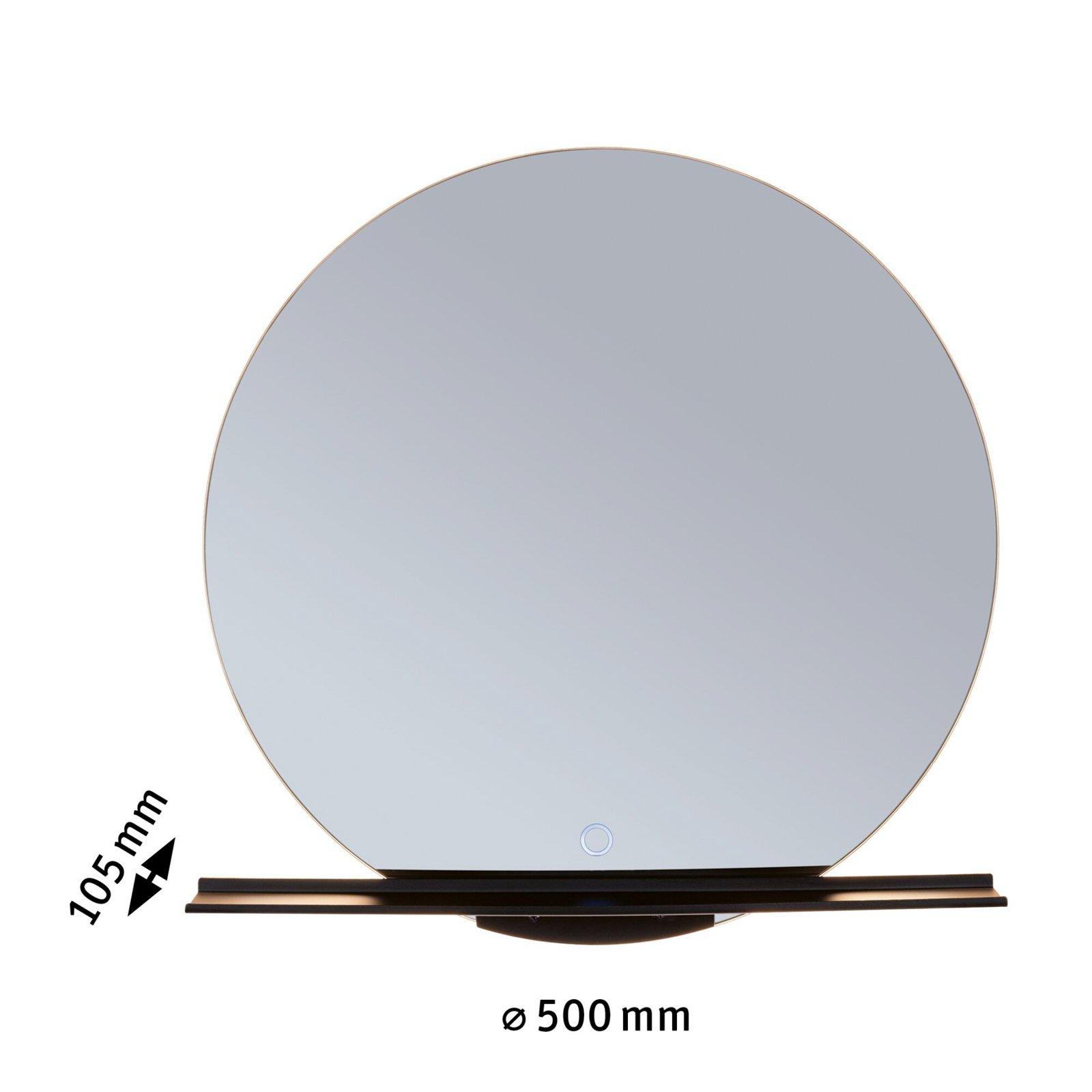 Paulmann Miro LED nástenné zrkadlo CCT Ø50cm podsvietenie