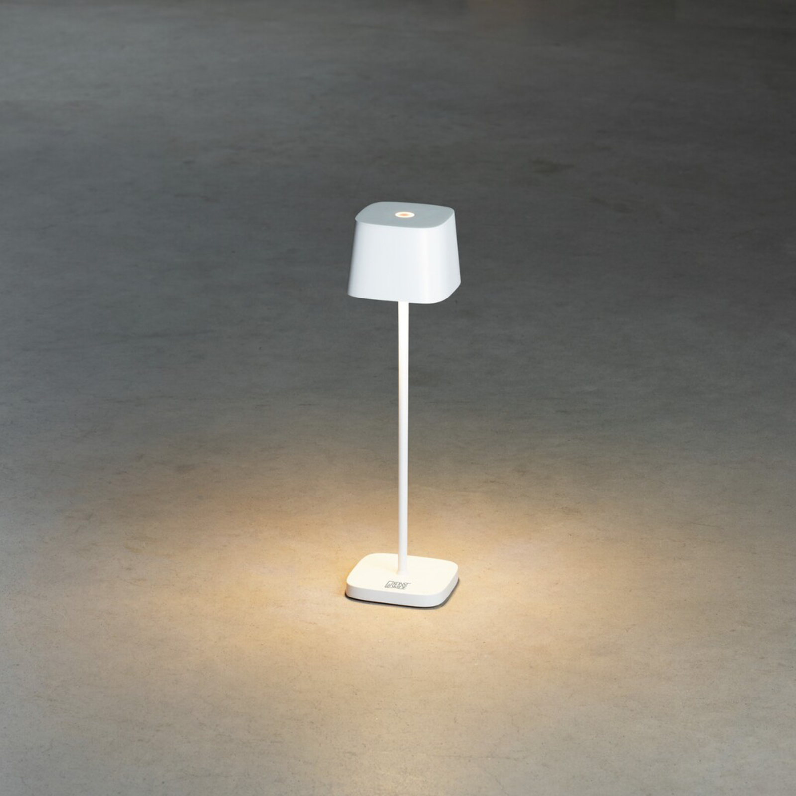 LED-Tischleuchte Capri-Mini für außen, weiß