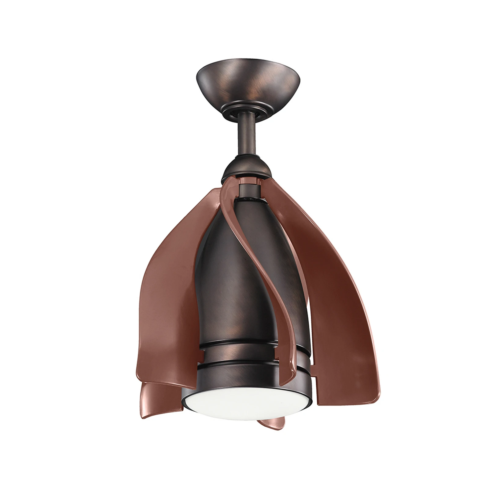 LED lubų ventiliatorius "Terna bronze", alyvuotas / šlifuotas
