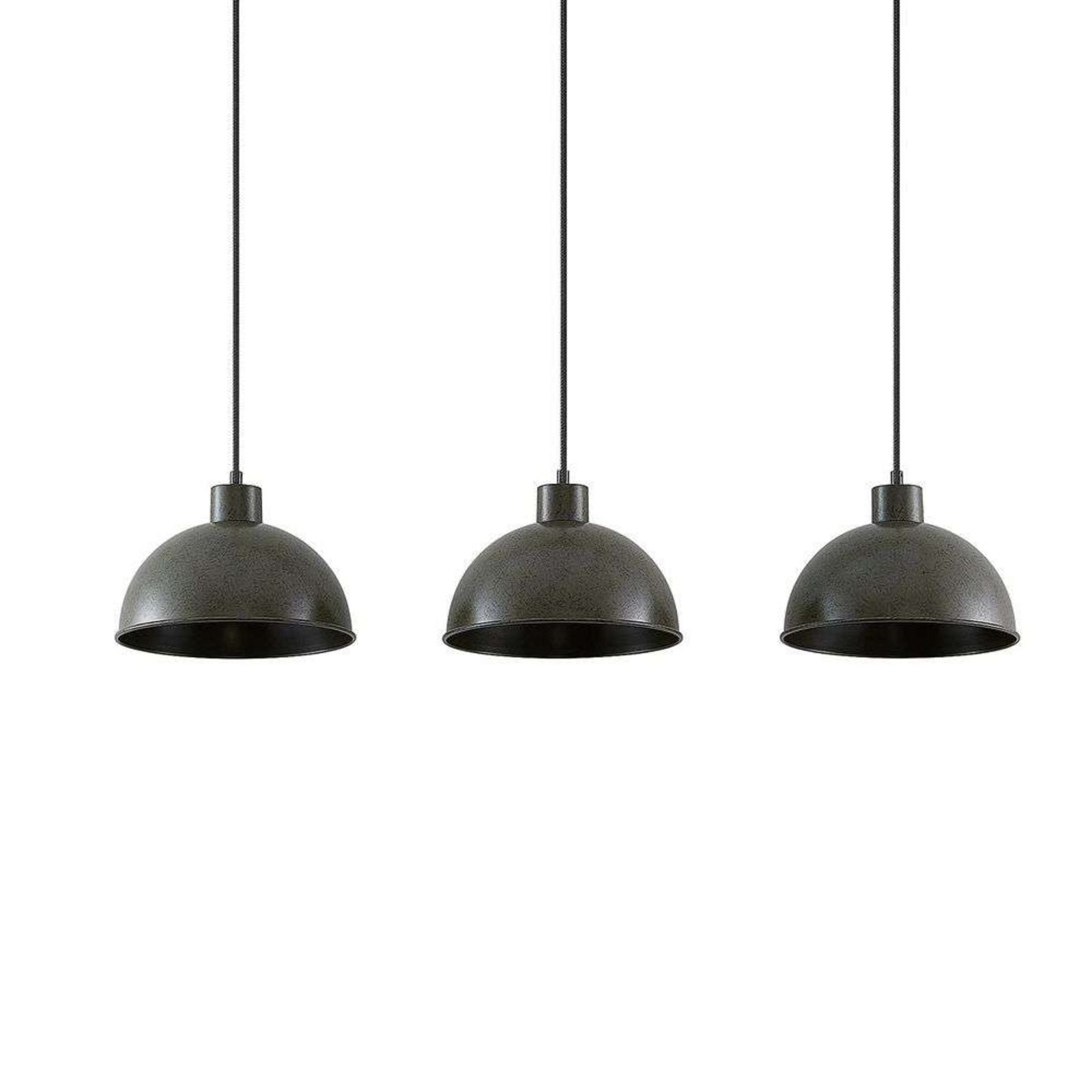 Jorek 3 Lustră Pendul Dark Grey - Lindby