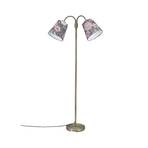 PR Home vloerlamp Amy messing Sofia Dahlia bruin 150cm 2flg.