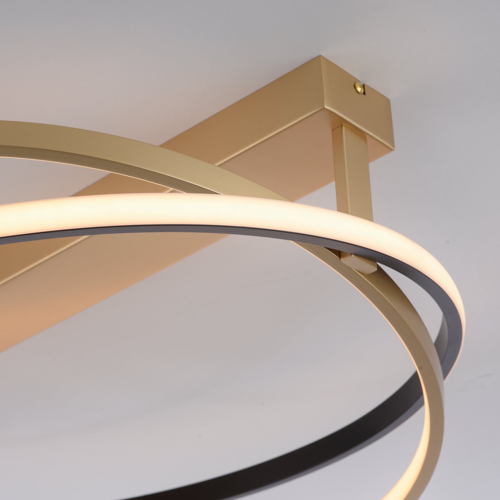 Paul Neuhaus Q-Beluga stropné LED svetlo, mosadz