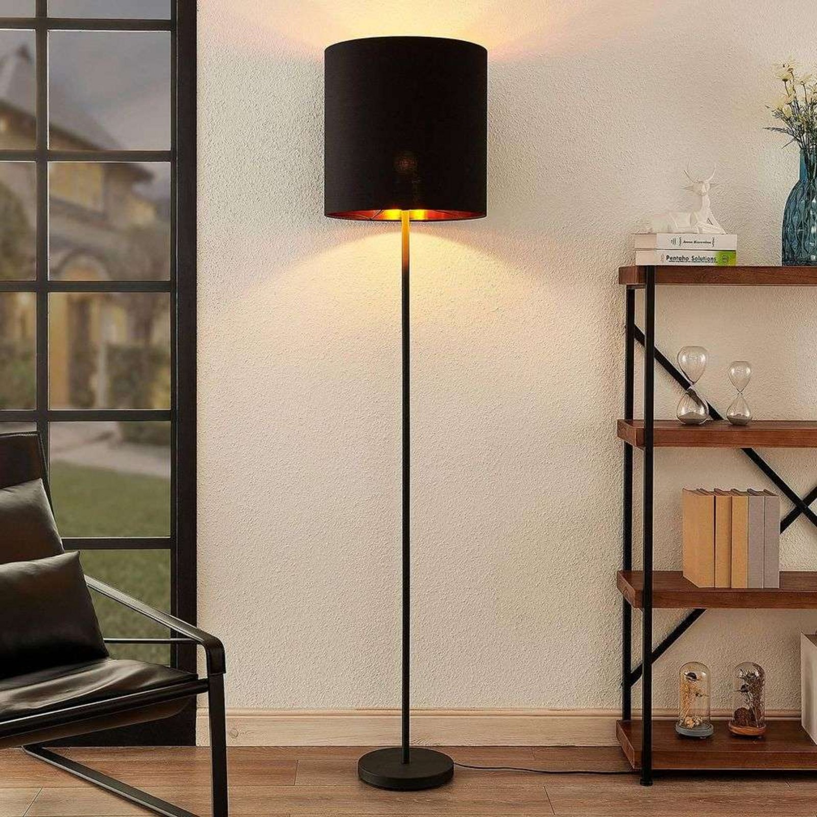 Nymar Lampadar Black/Gold - Lindby