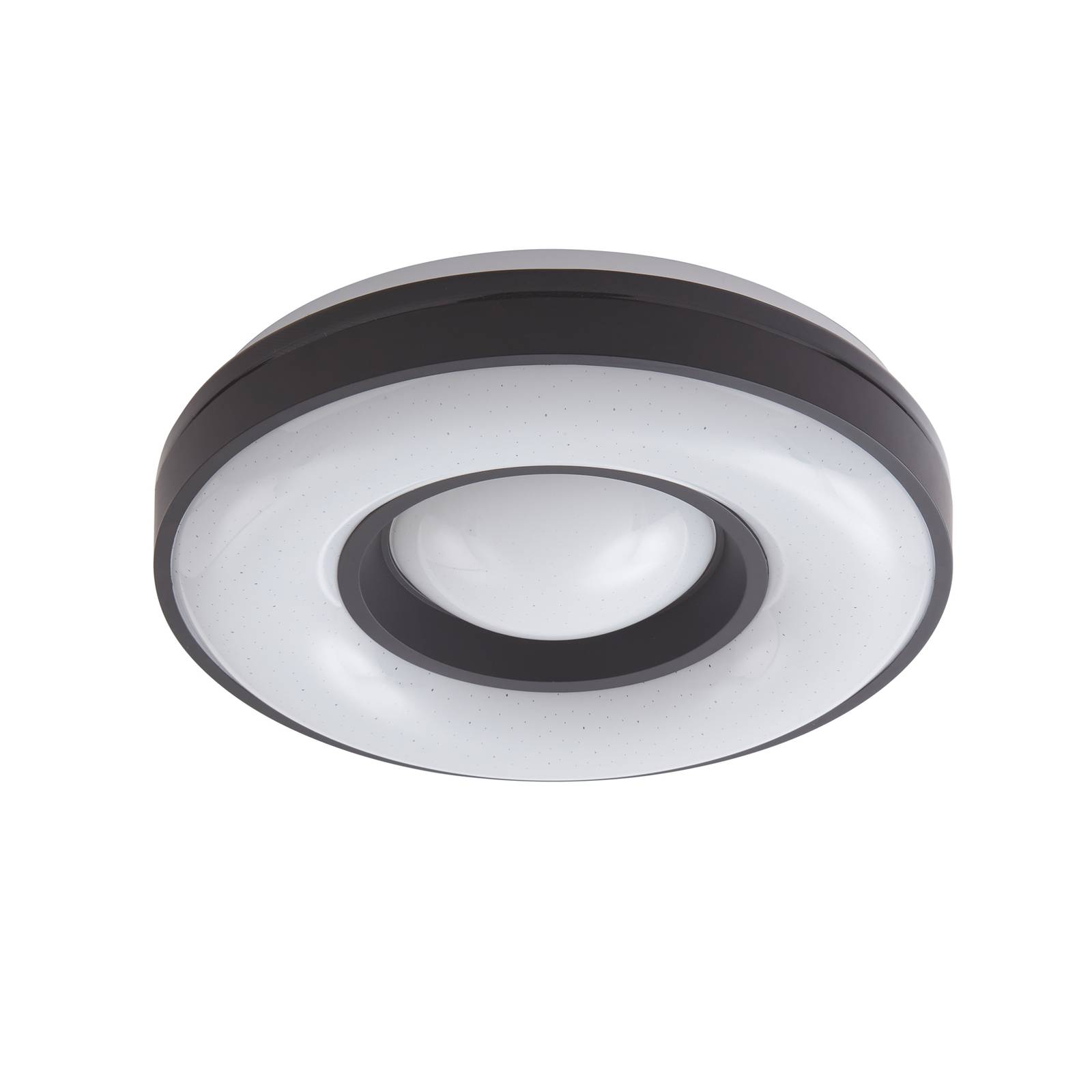 Lindby Aaesha LED-Deckenlampe weiß/schwarz Ø40,5cm