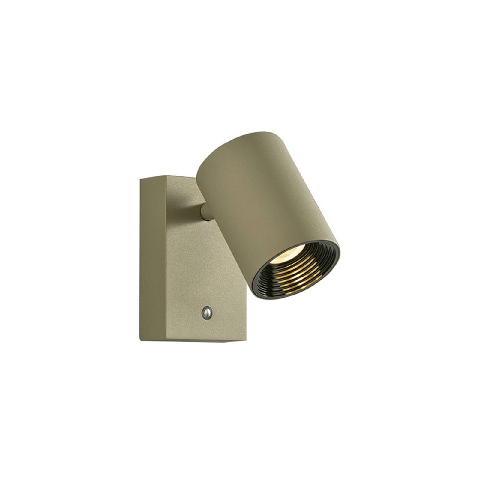 Viokef Applique murale LED Melina vert olive, saillie 12 cm, métal, à intensité