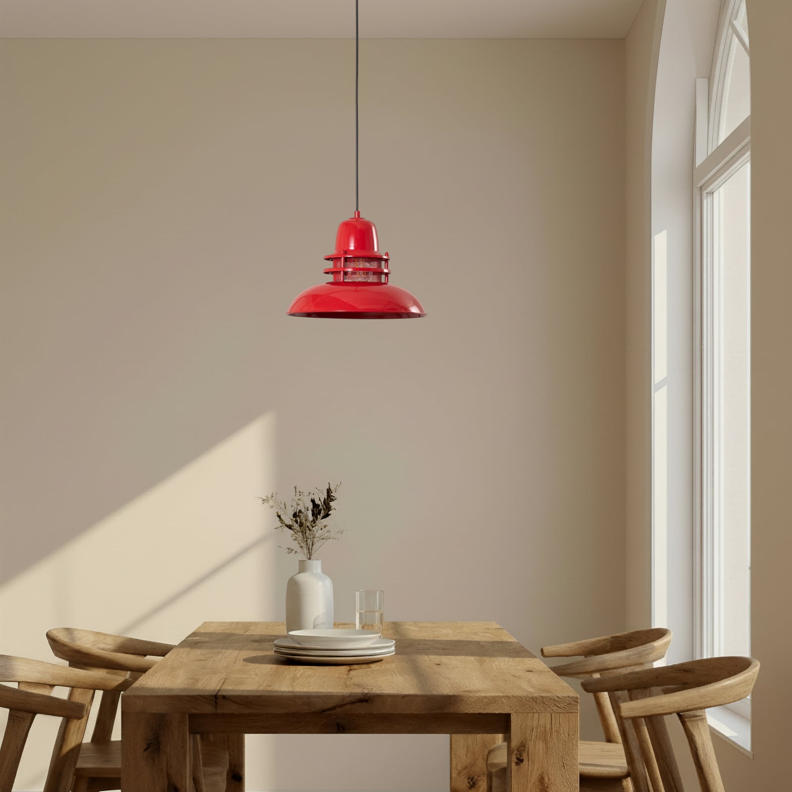 Lorenz visilica, crvena, Ø 34 cm, metal, E27 Lorenz visilica, crvena, Ø 34 cm, metal, E27