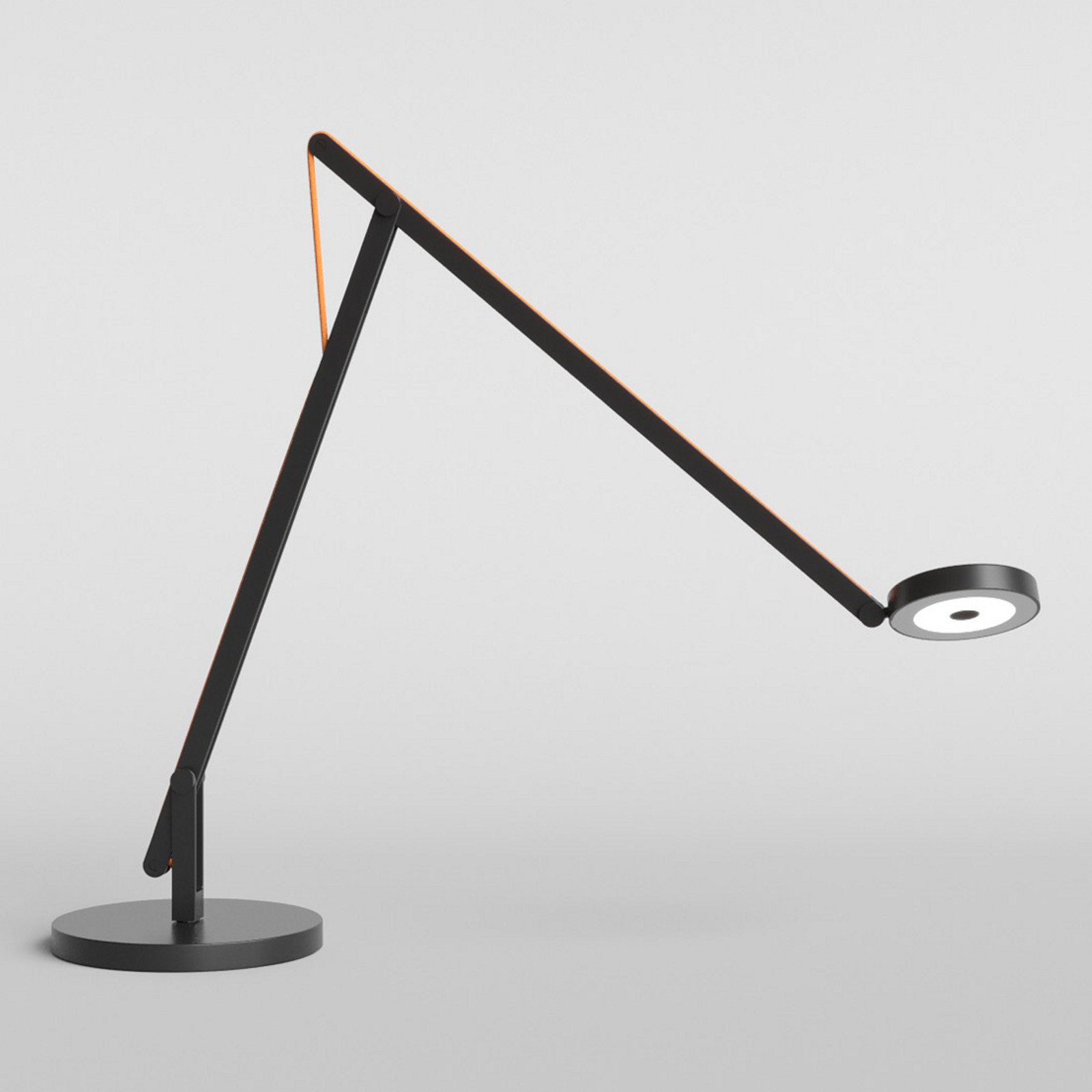 Rotaliana String T1 lampă masă LED negru portoc.