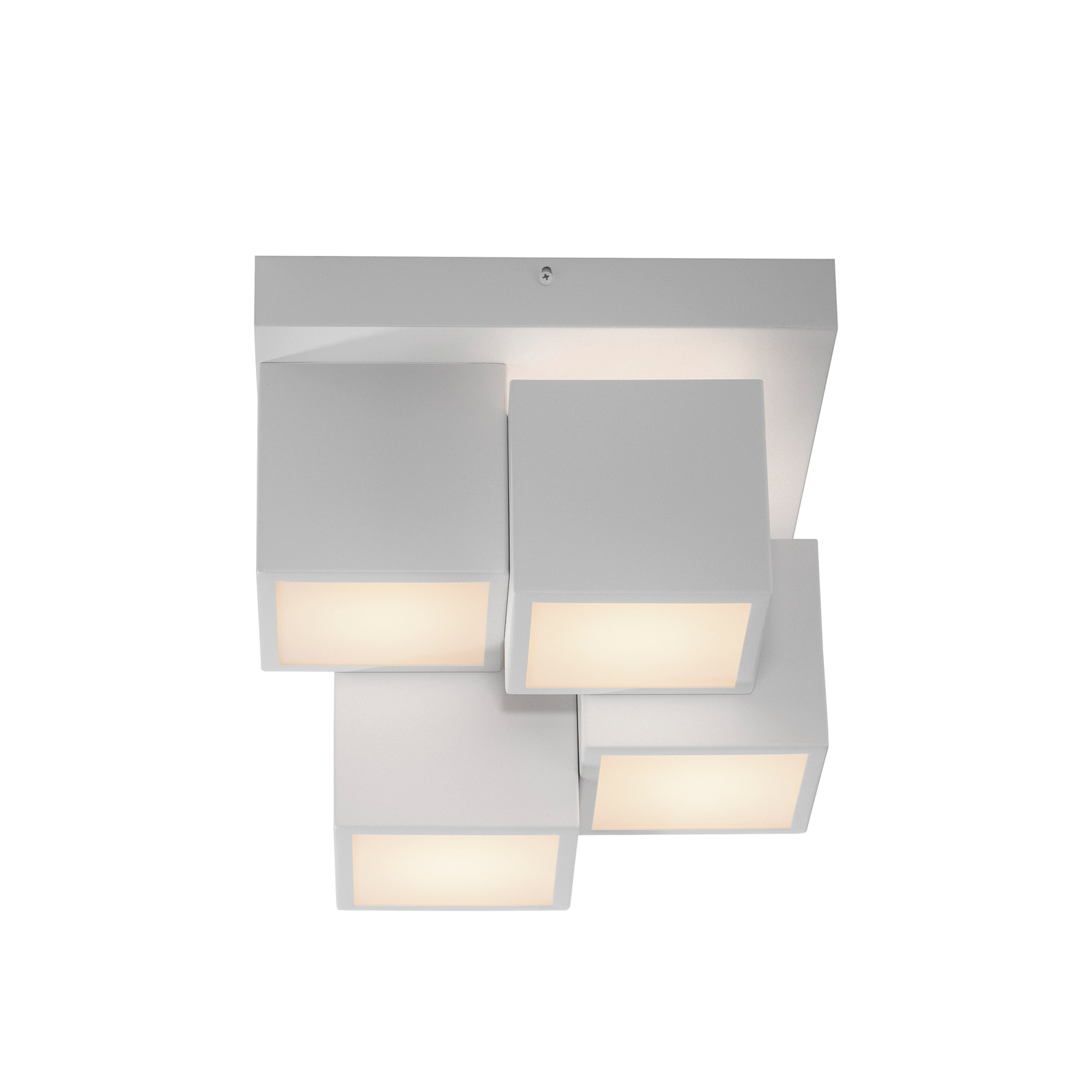 JUST LIGHT. Taklampe Tetris, jern, 3000 K, hvit