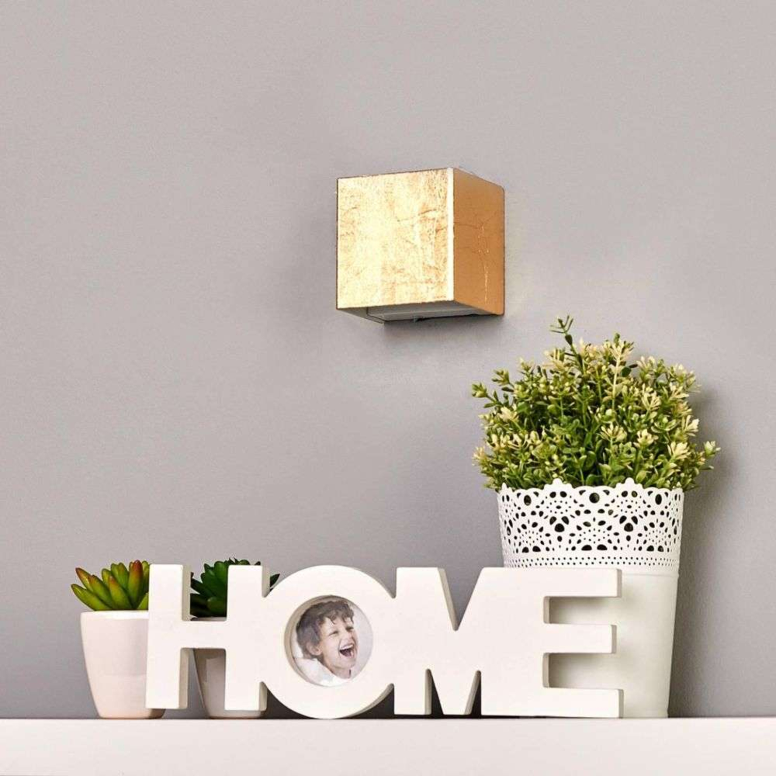 Quentin LED Vegglampe L9 Gold - Lindby