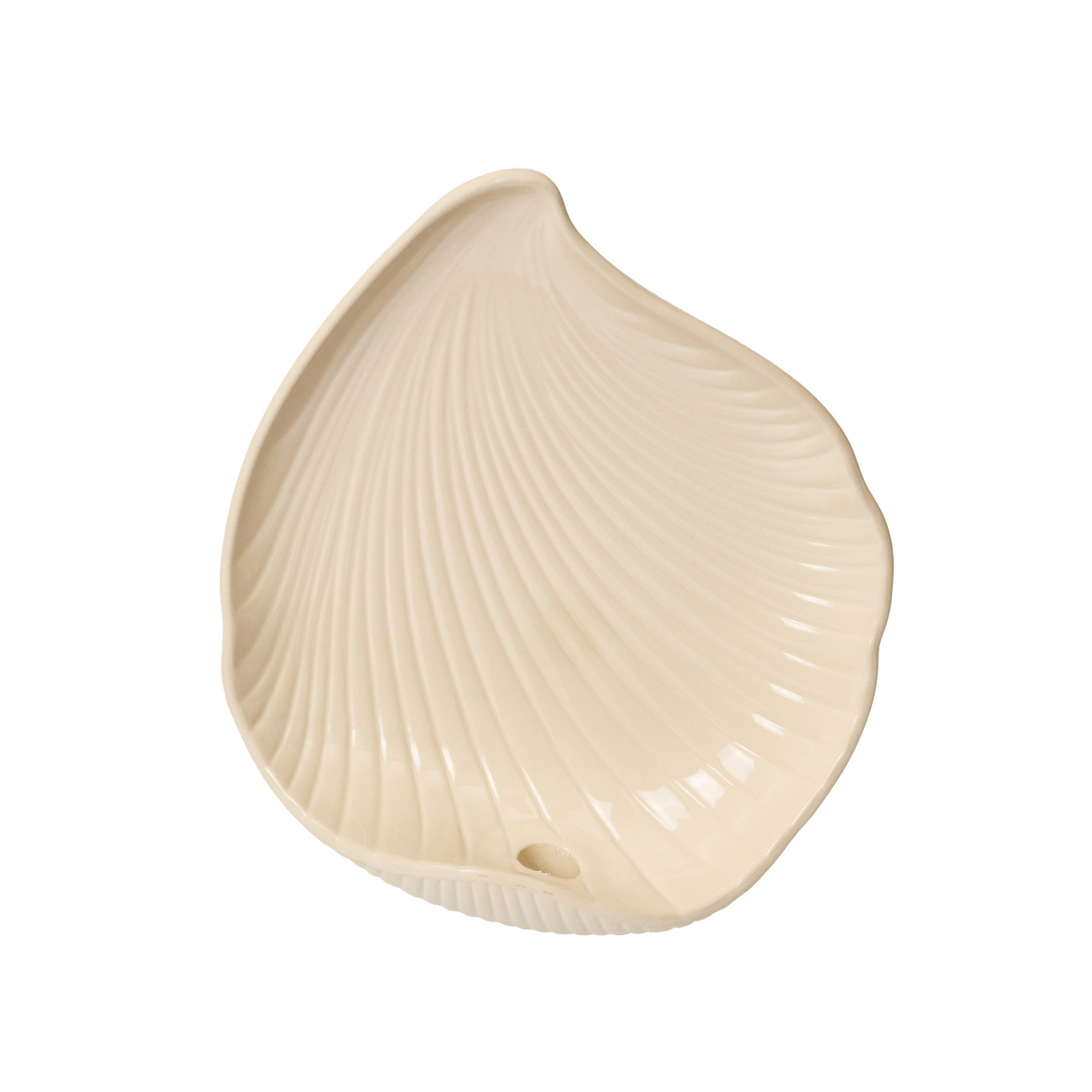 SHELL Wand-Kerzenleuchter, altweiß, Höhe 28 cm - ferm LIVING