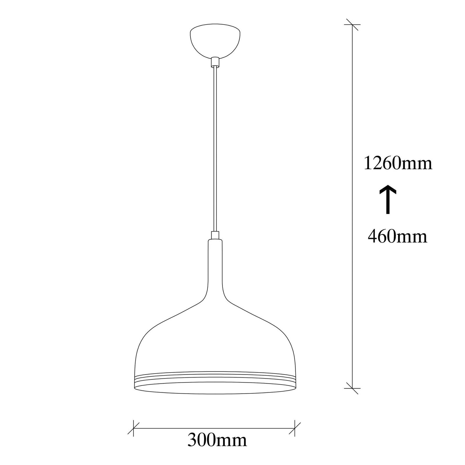 Berceste 187-S lampă suspendată, alb/dorat, metal, Ø 30 cm