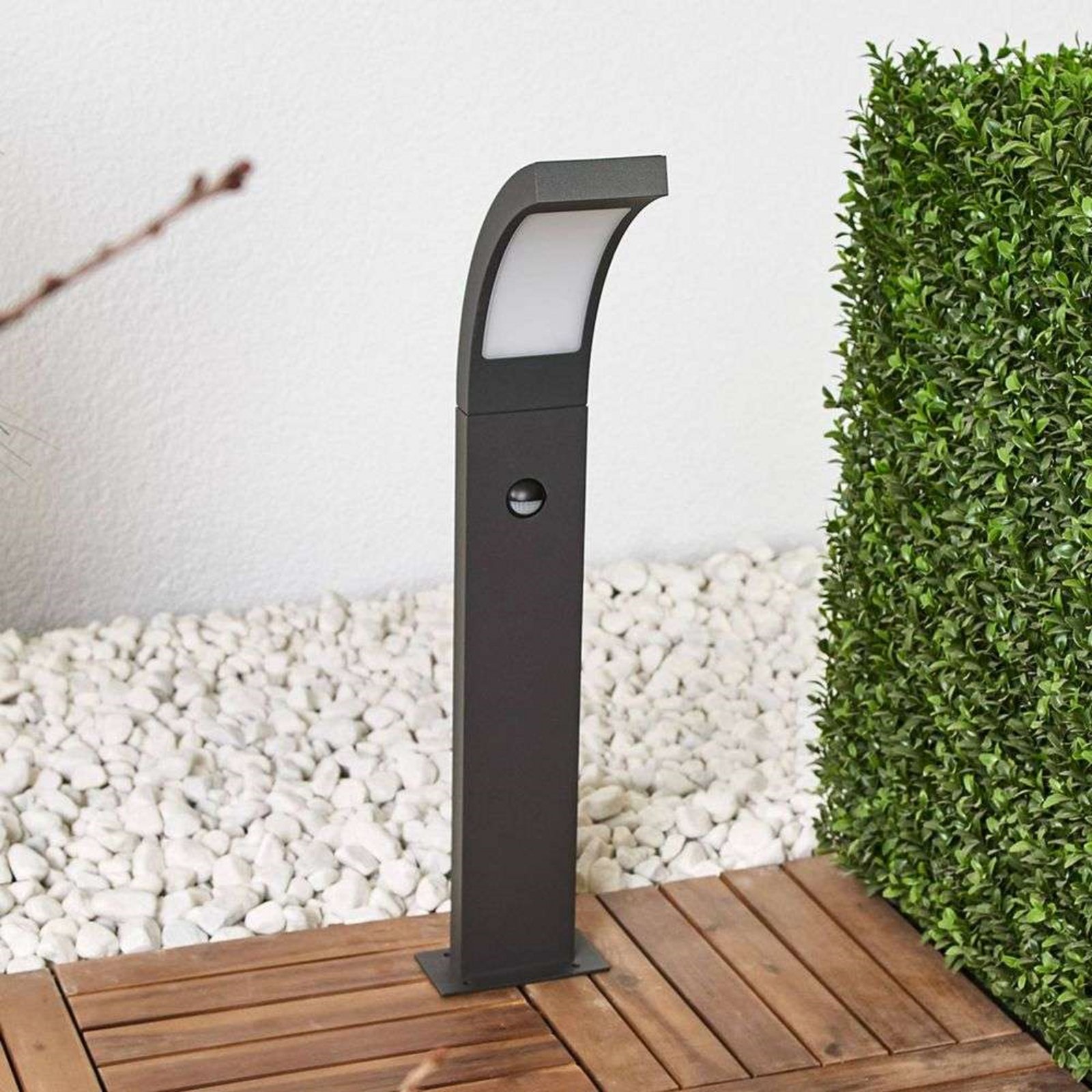 Juvia Vonkajšie Záhradná Lampa w/Sensor Graphite/Opal - Lucande