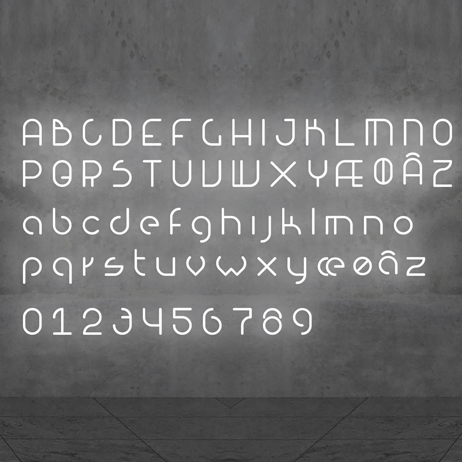 Artemide Alphabet of Light τοίχου κεφαλαίο γράμμα V