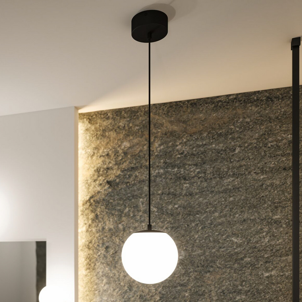Paulmann Gove LED-pendellampa IP44 matt svart/satin, svart från Paulmann
